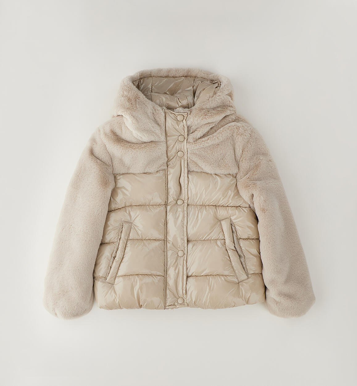 Chaqueton En Tejido Ecopiel Pelo