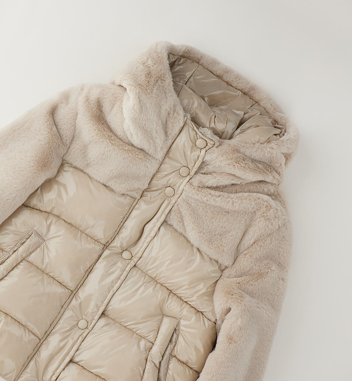 Chaqueton En Tejido Ecopiel Pelo