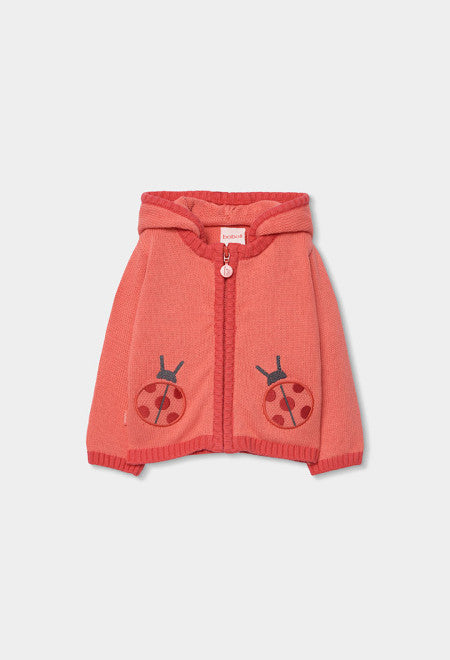 Chaqueta tricotosa de bebé niña