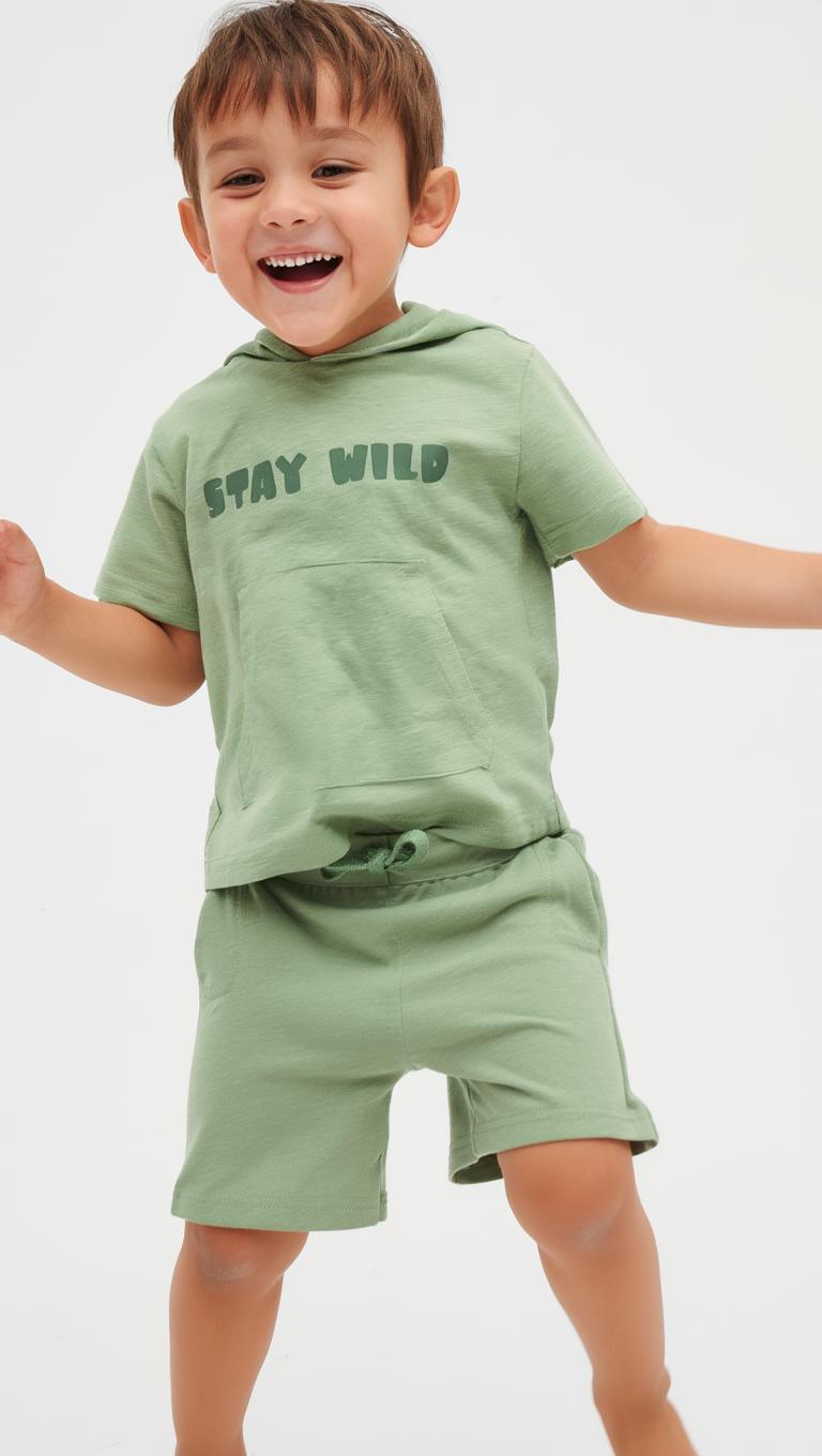 Conjunto Camiseta y Pantalón Corto IDO Stay Wild
