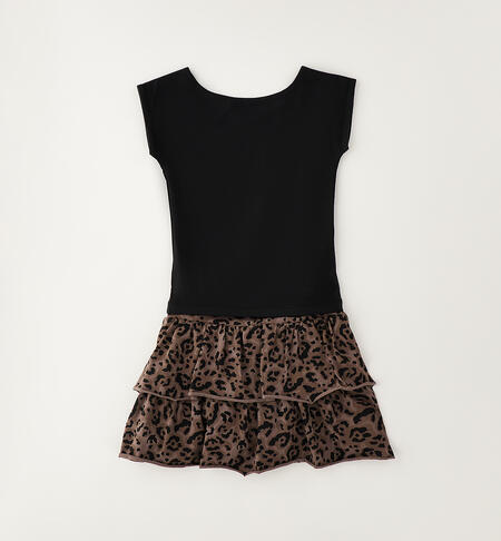 Conjunto top y falda animal print