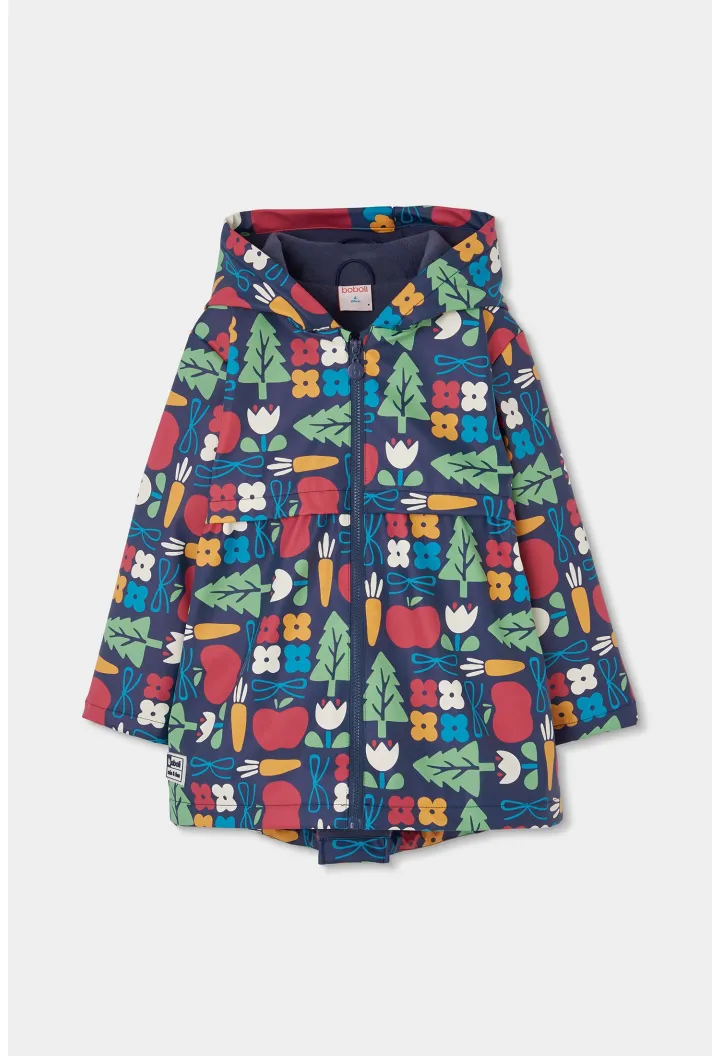 Impermeable chubasquero con capucha de niña