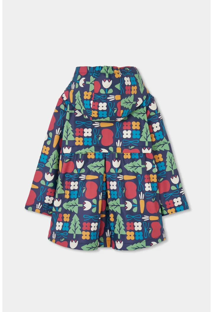 Impermeable chubasquero con capucha de niña