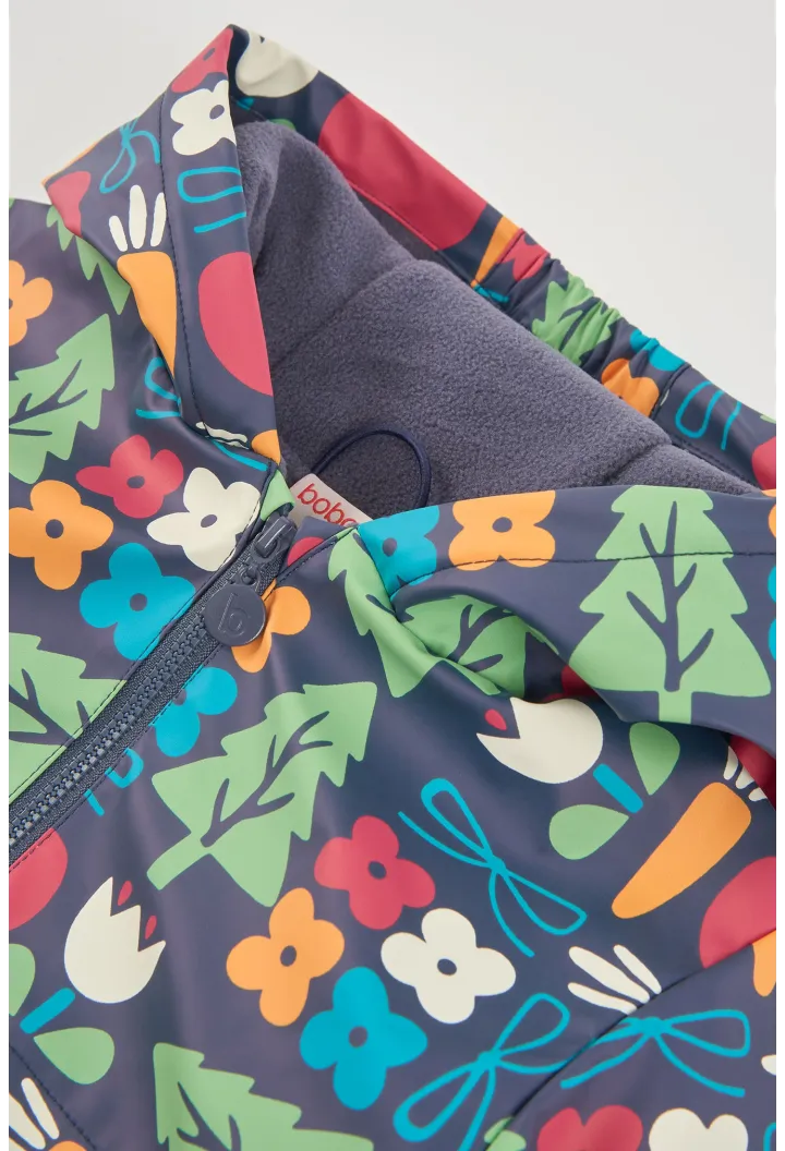 Impermeable chubasquero con capucha de niña