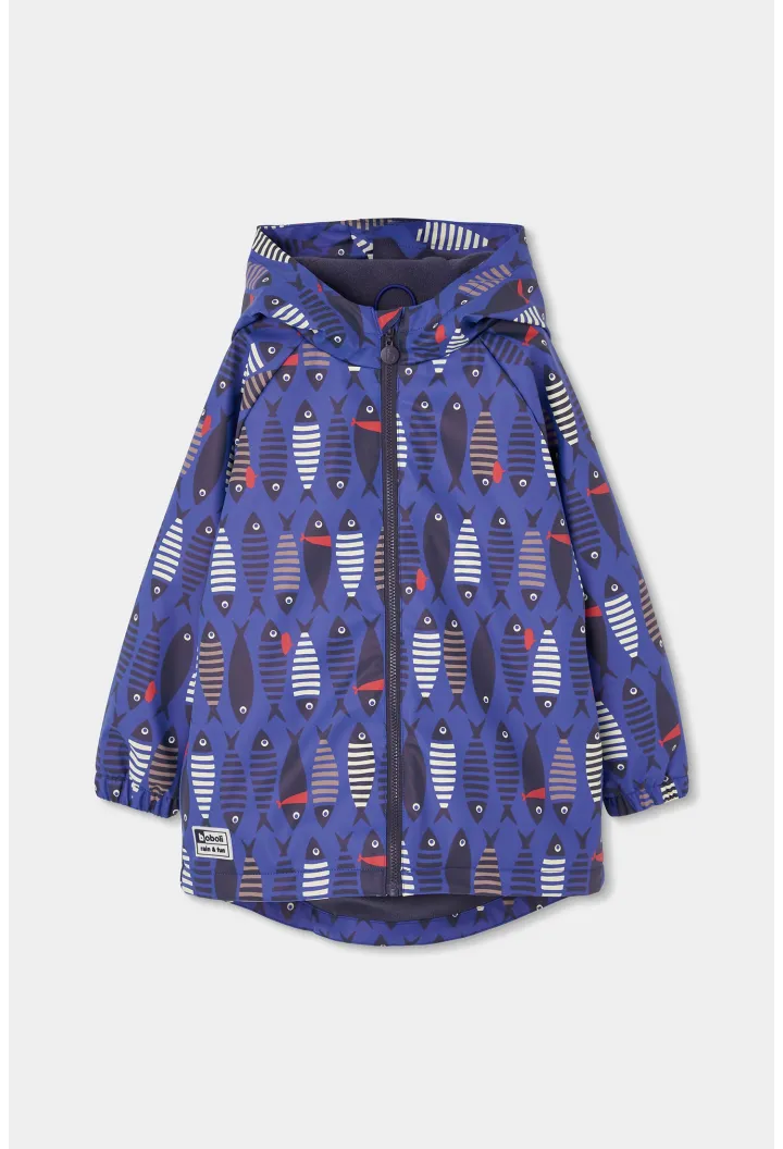 Impermeable chubasquero con capucha de niño