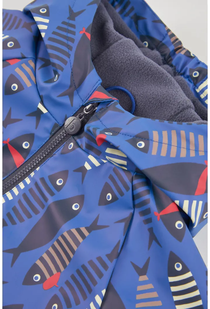 Impermeable chubasquero con capucha de niño