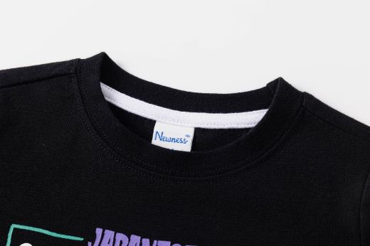 Camiseta Negra Doble Manga