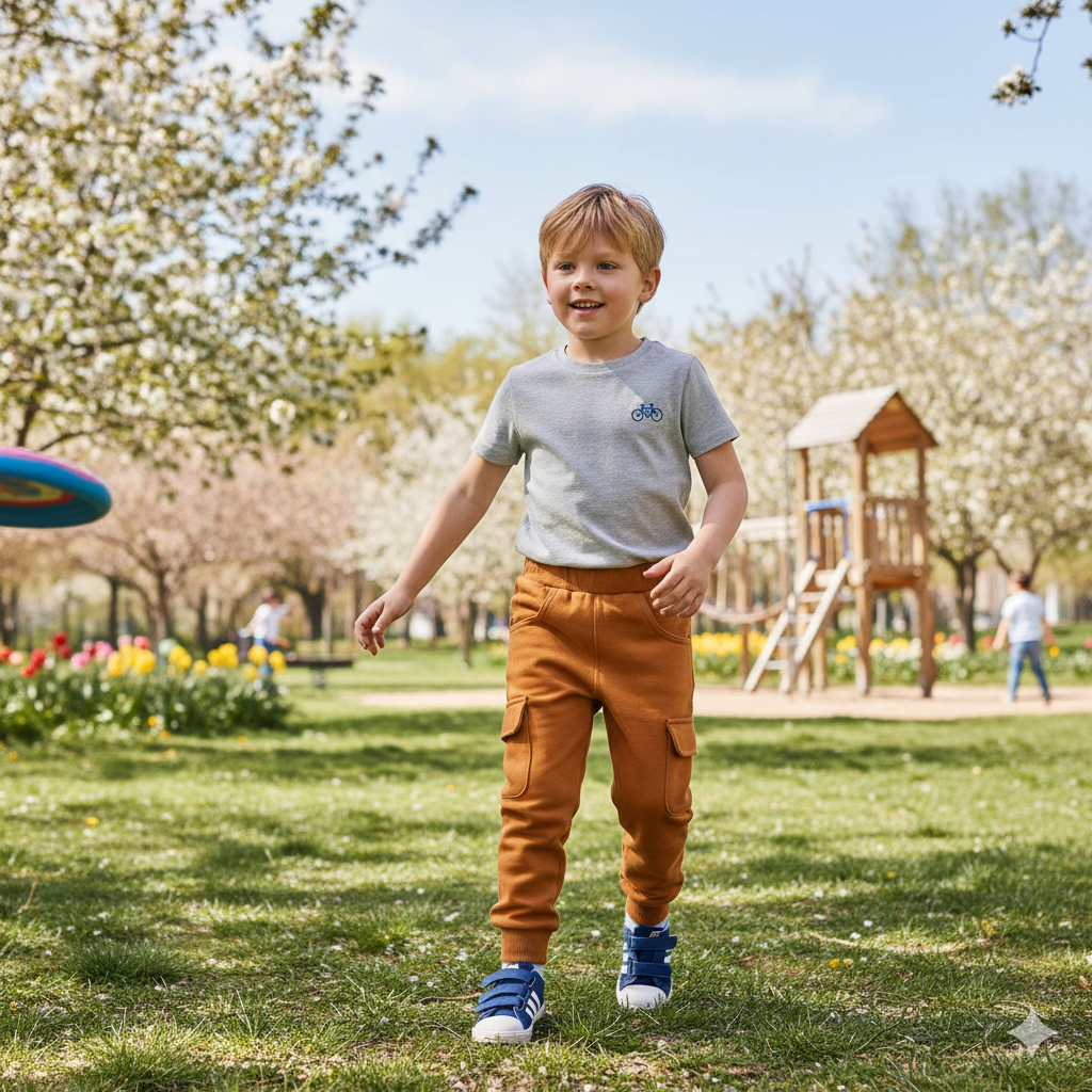 Pantalón Largo de Felpa Perchada