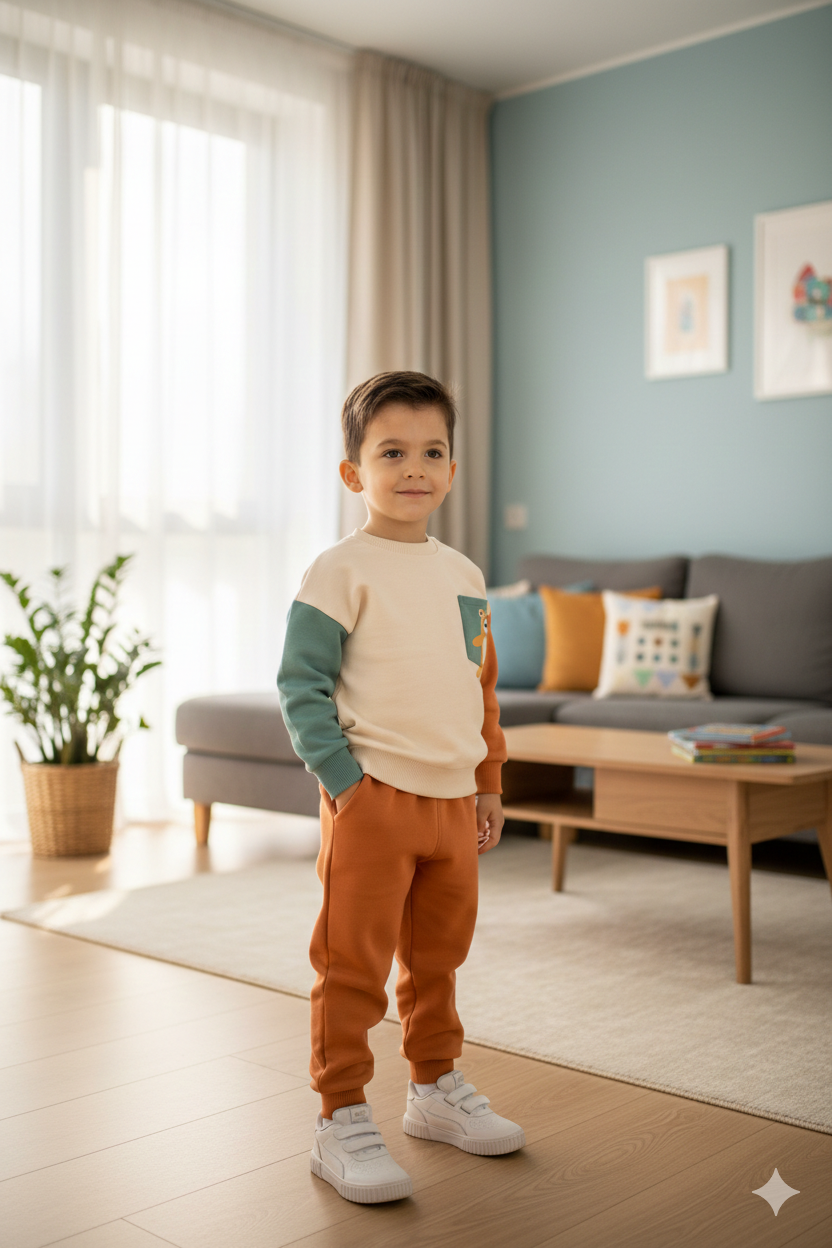 Sudadera Manga Larga cuello Caja Tricolor