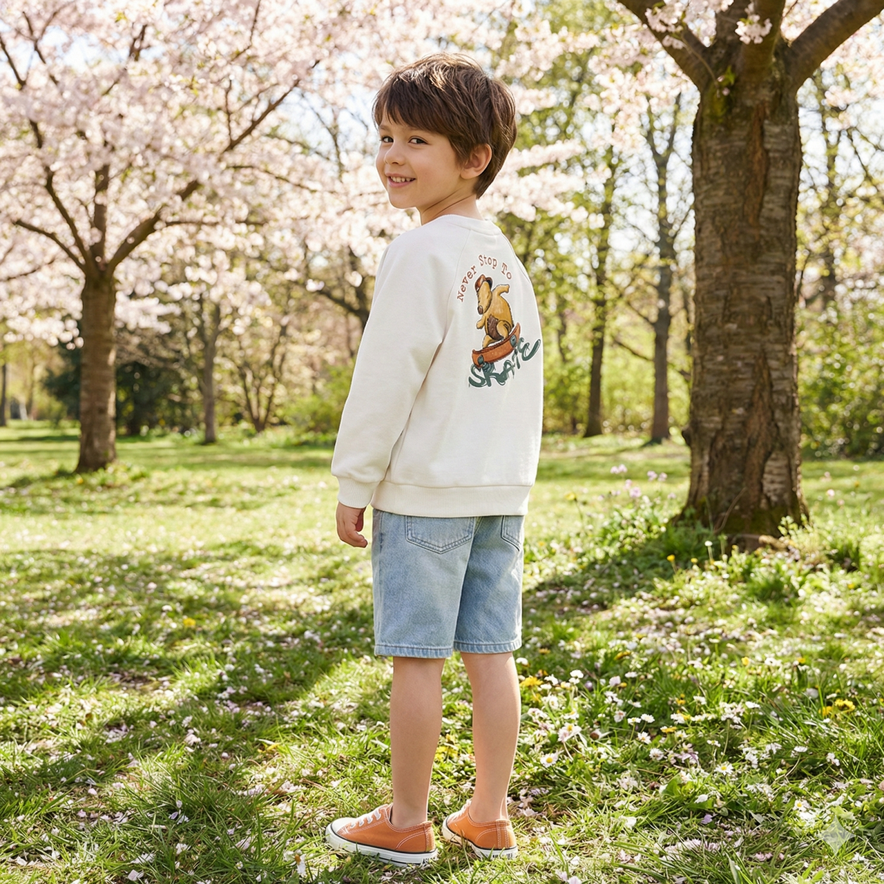 Sudadera Manga Larga Caida Corte Lateral
