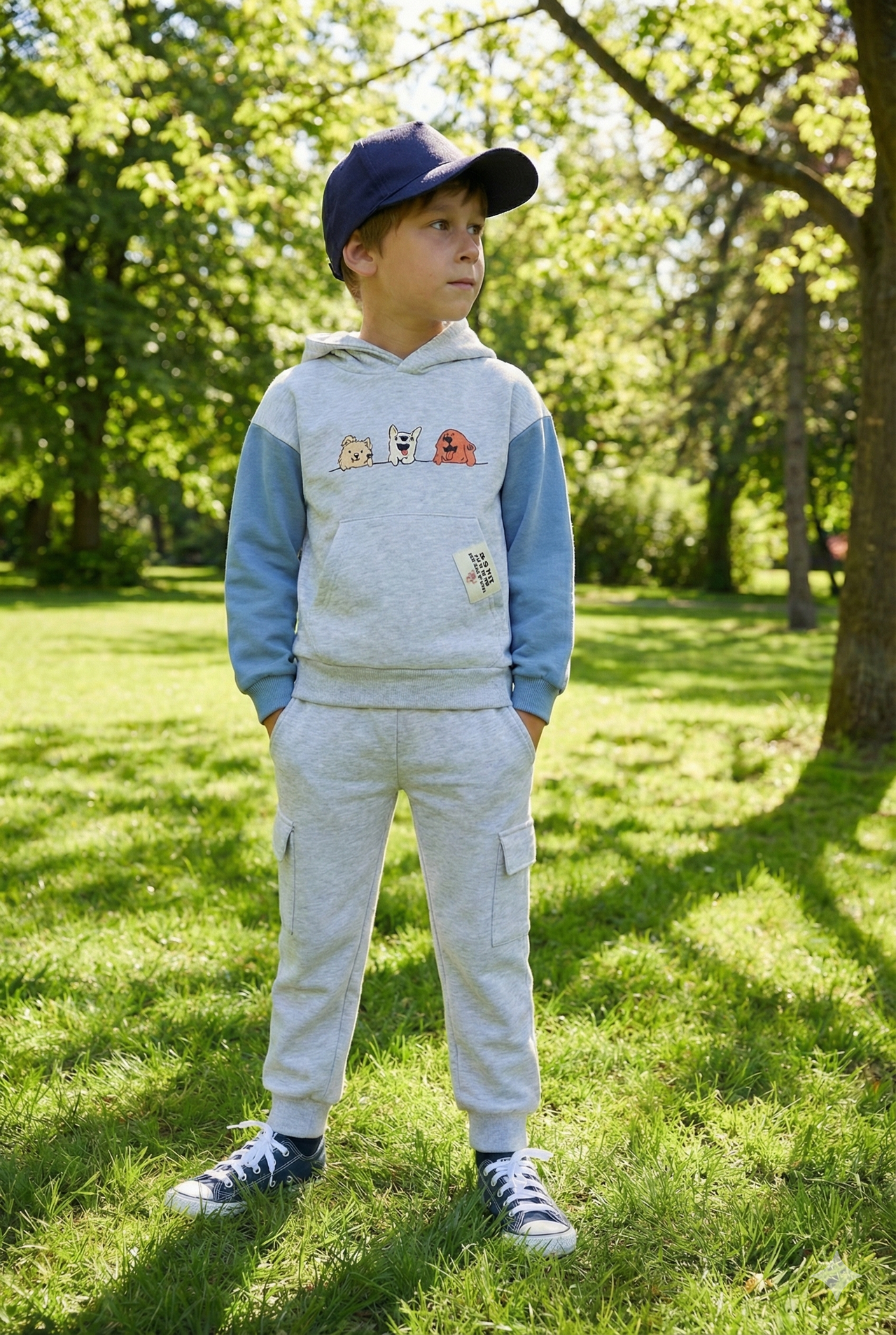 Conjunto Sudadera Con Capucha y Pantalón Niño