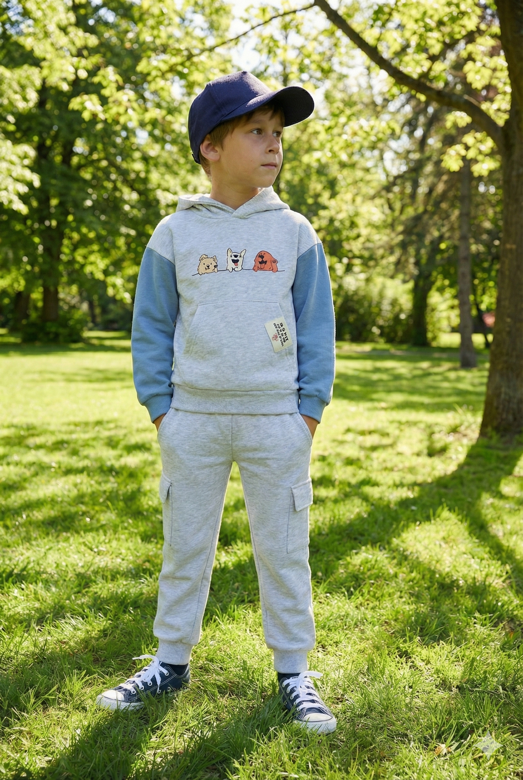 Conjunto Sudadera Con Capucha y Pantalón Niño