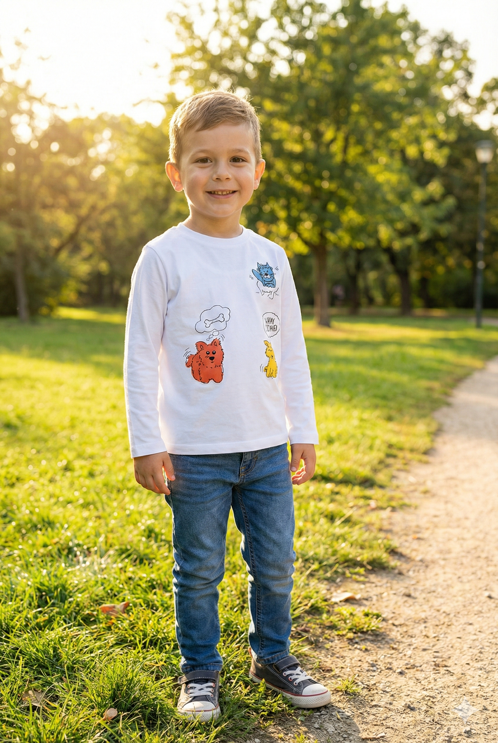 Camiseta Manga Larga 100% Algodón