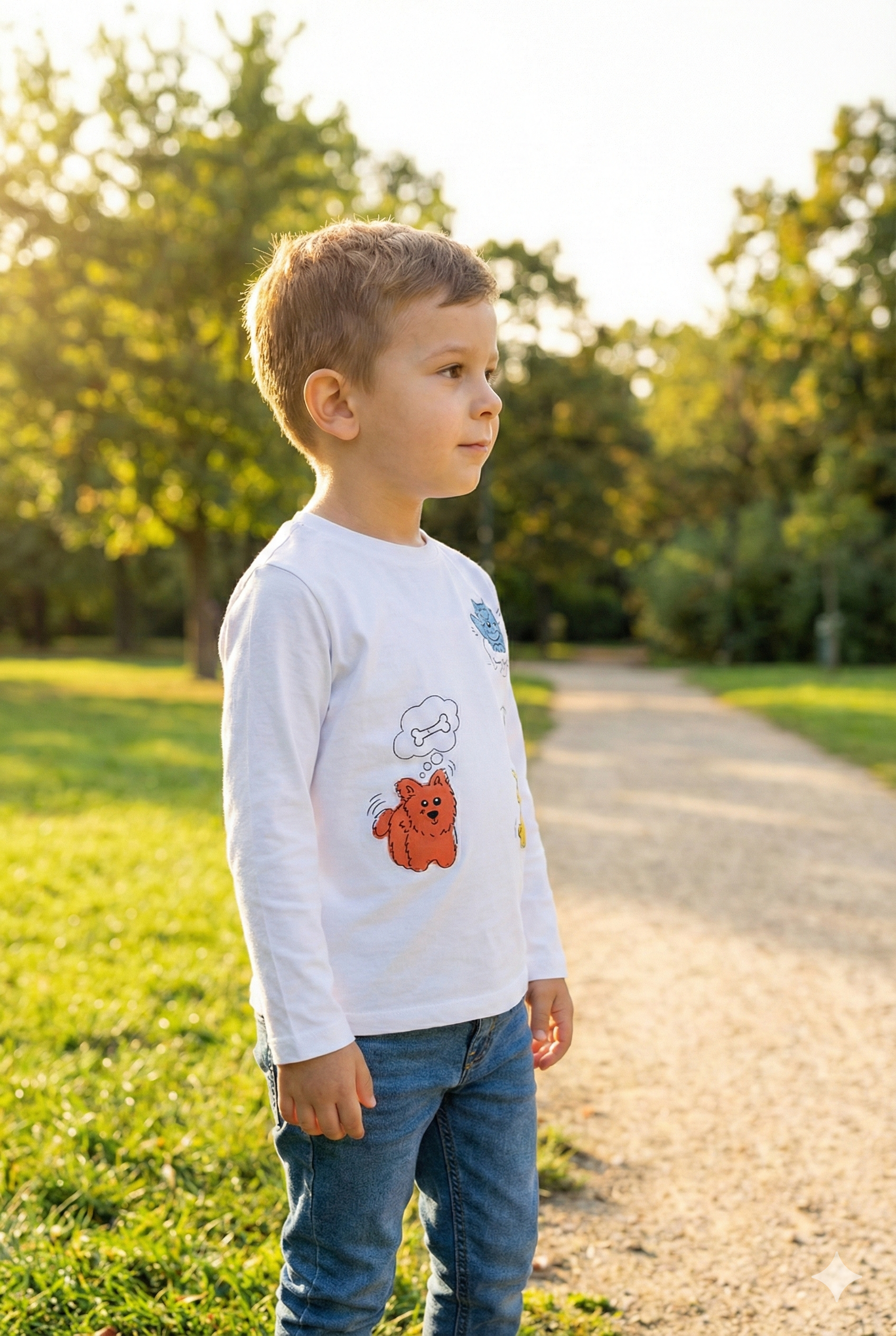 Camiseta Manga Larga 100% Algodón