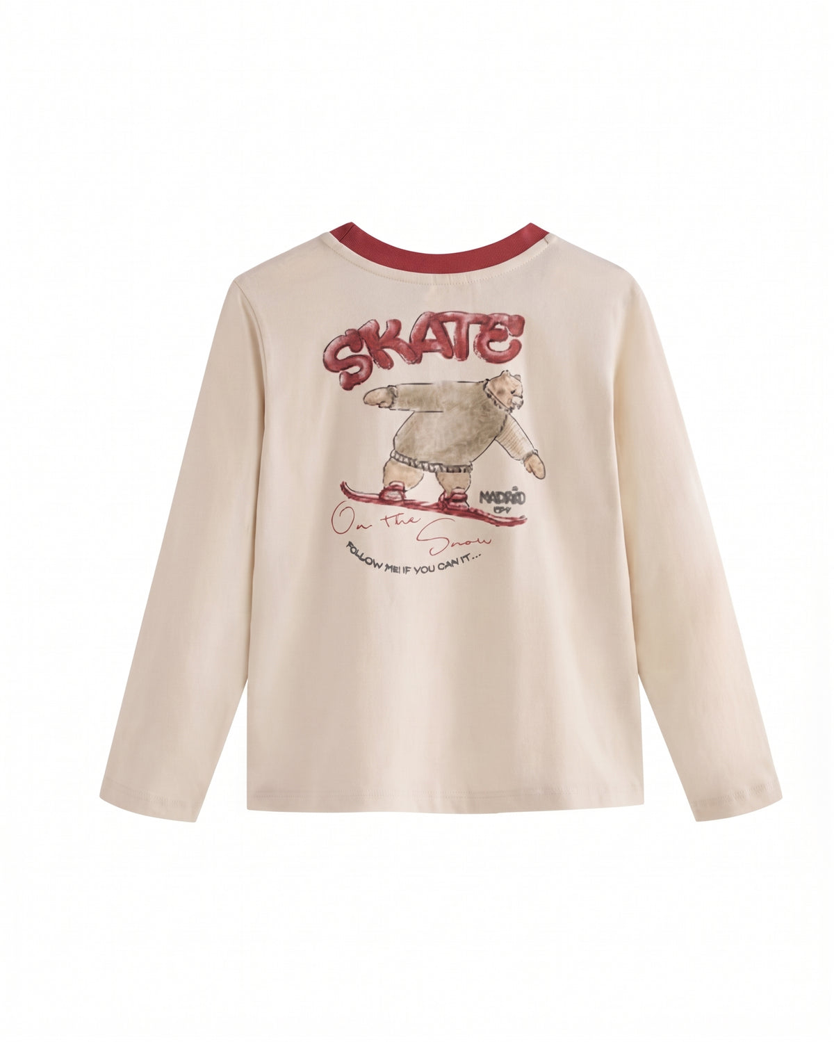 Camiseta niño skate manga larga