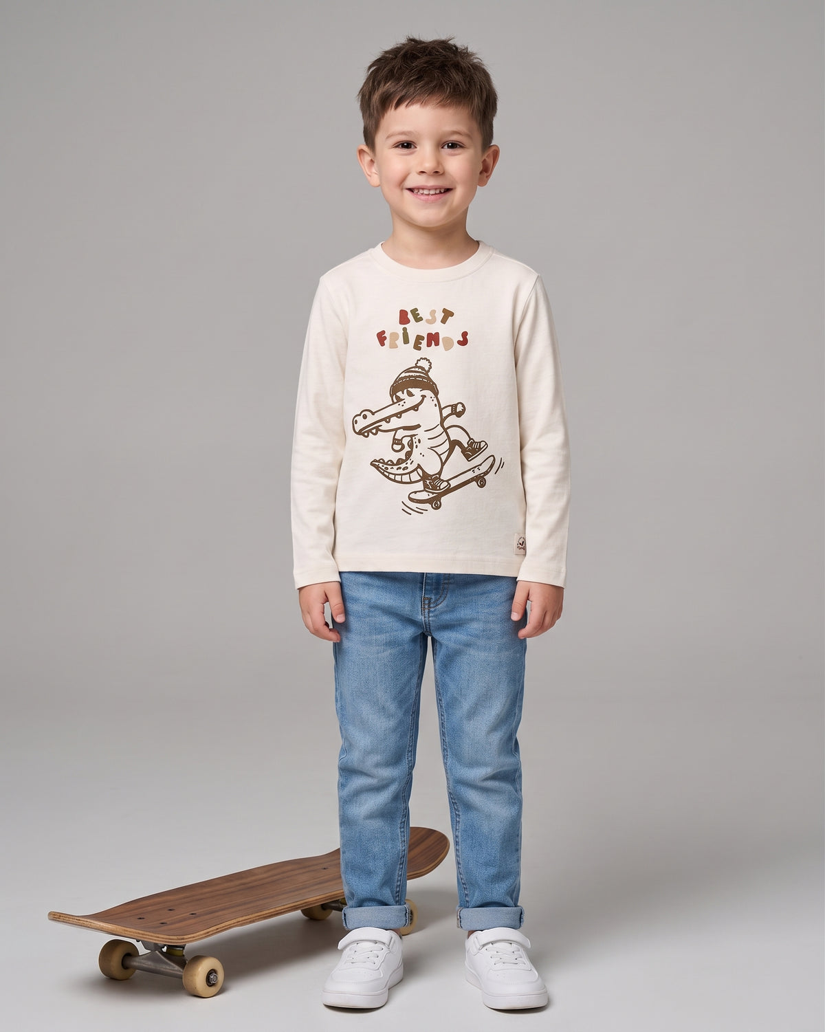 Camiseta manga larga cocodrilo niño