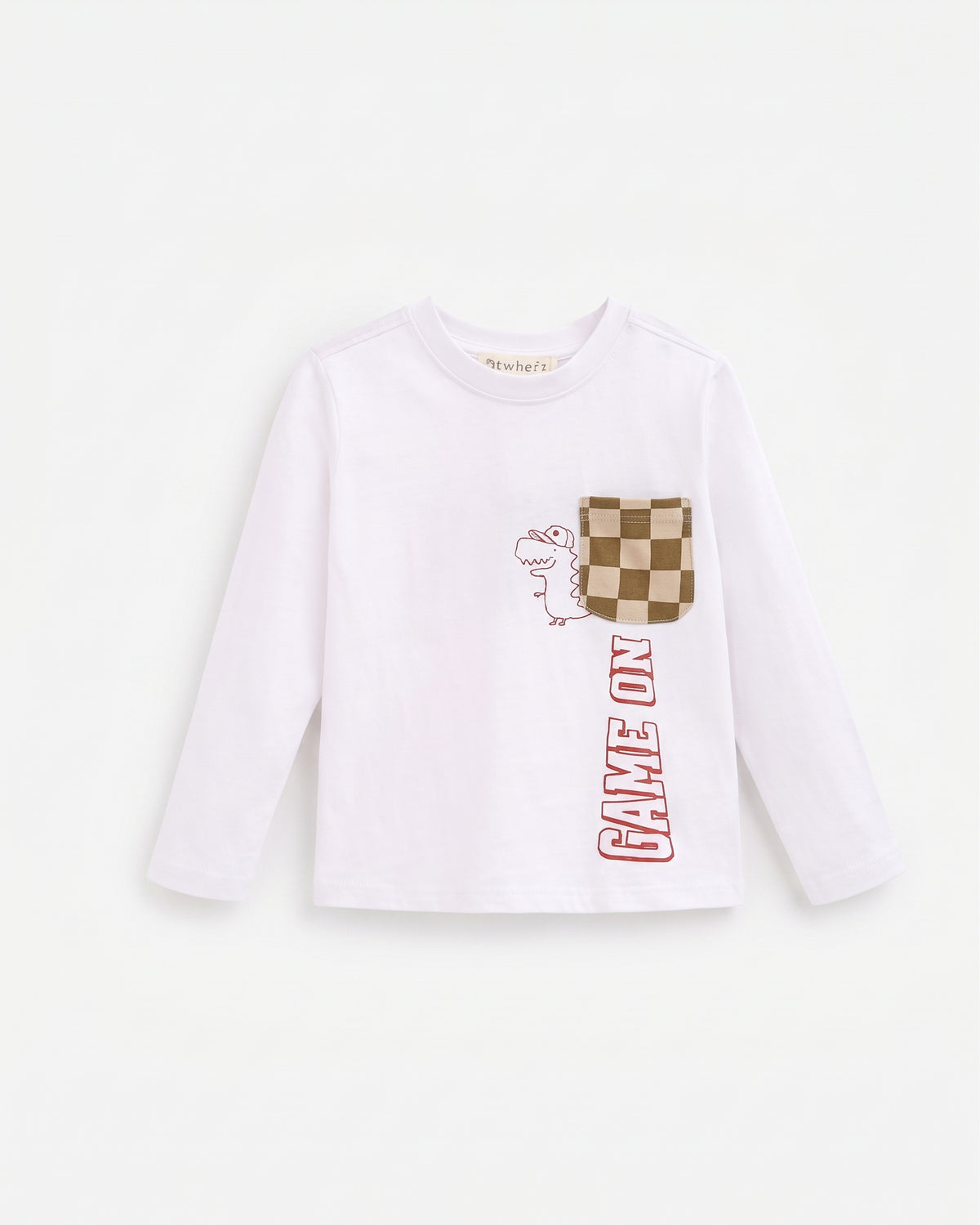 Camiseta dino con bolsillo bebé niño