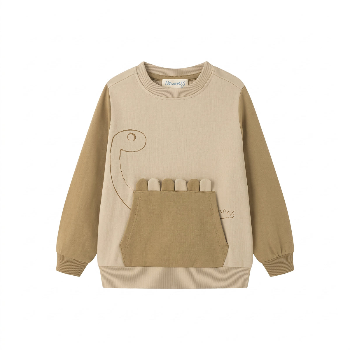 Sudadera dinosaurio cuello redondo bebé niño