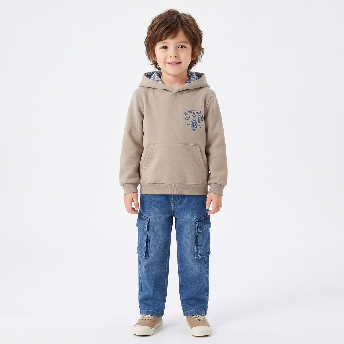 Sudadera con capucha bike niño