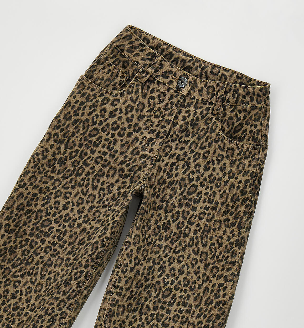 Pantalón wide leg animal print