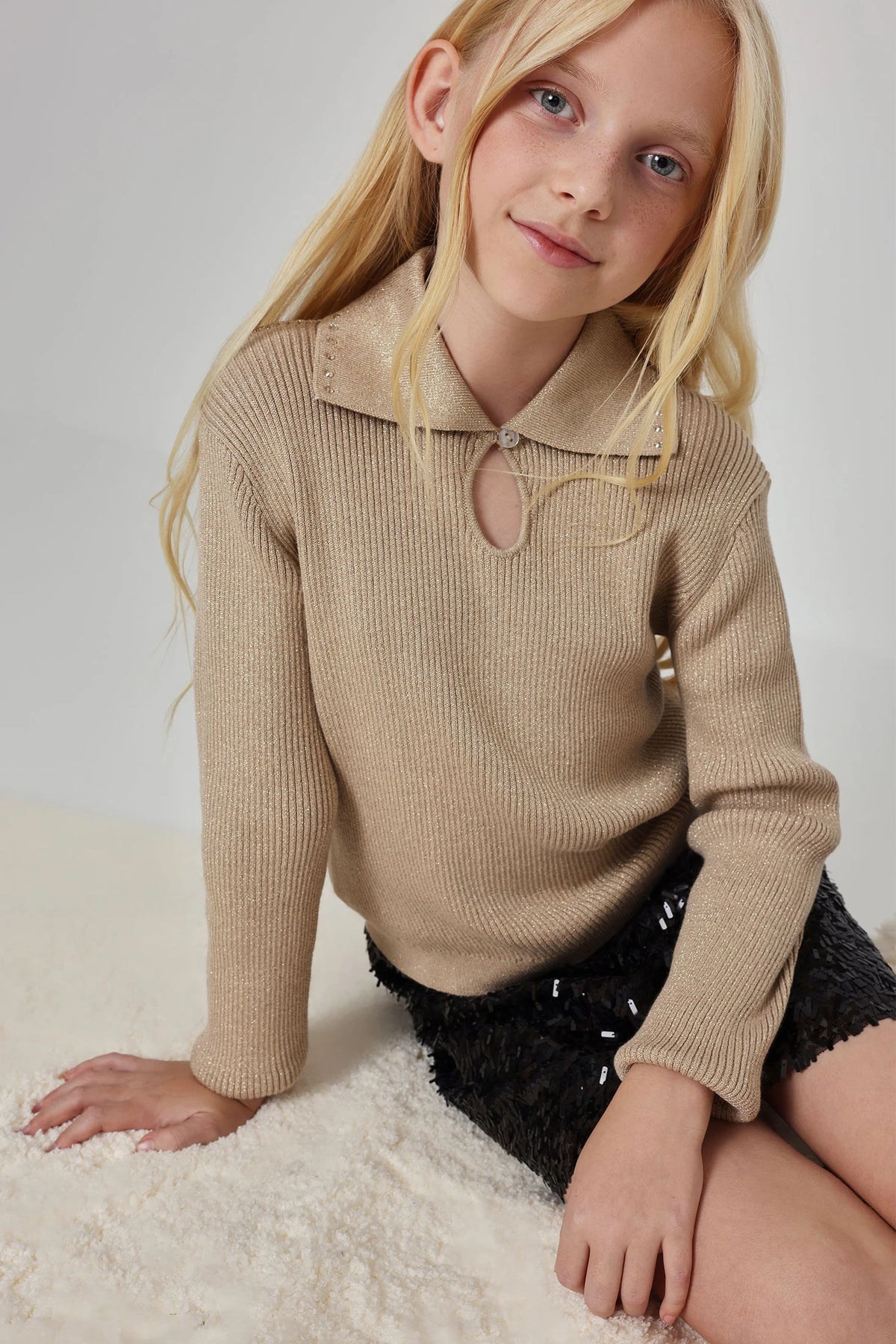 Jersey tricotosa de niña