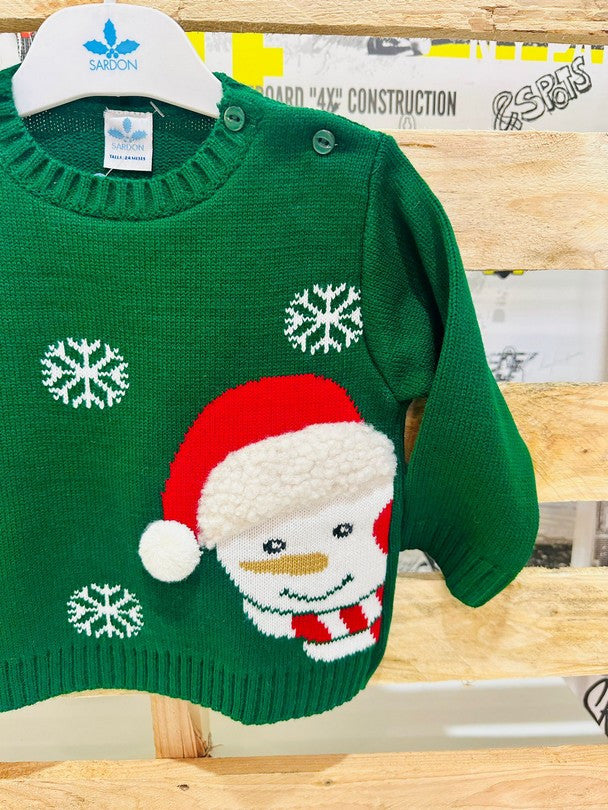Jersey Punto Muñeco De Nieve