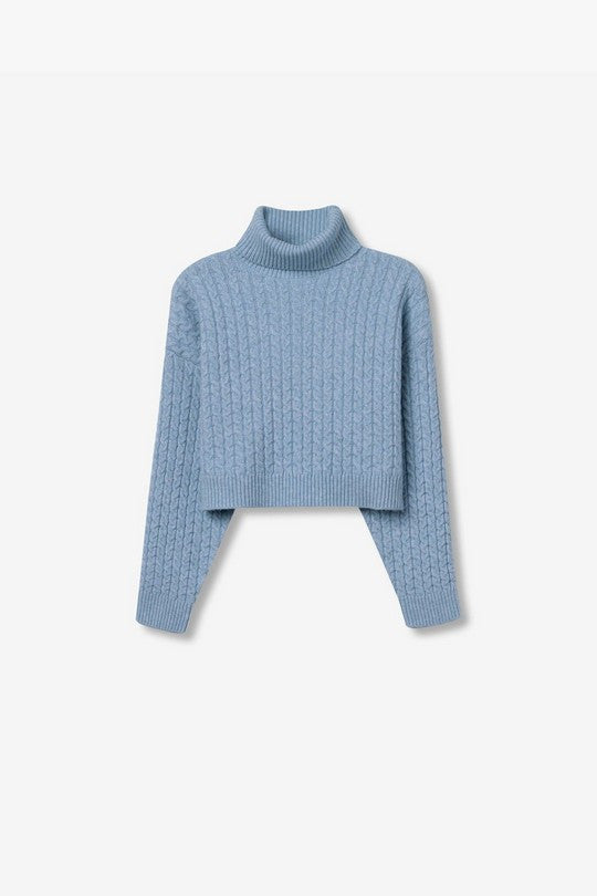 Jersey punto cuello alto