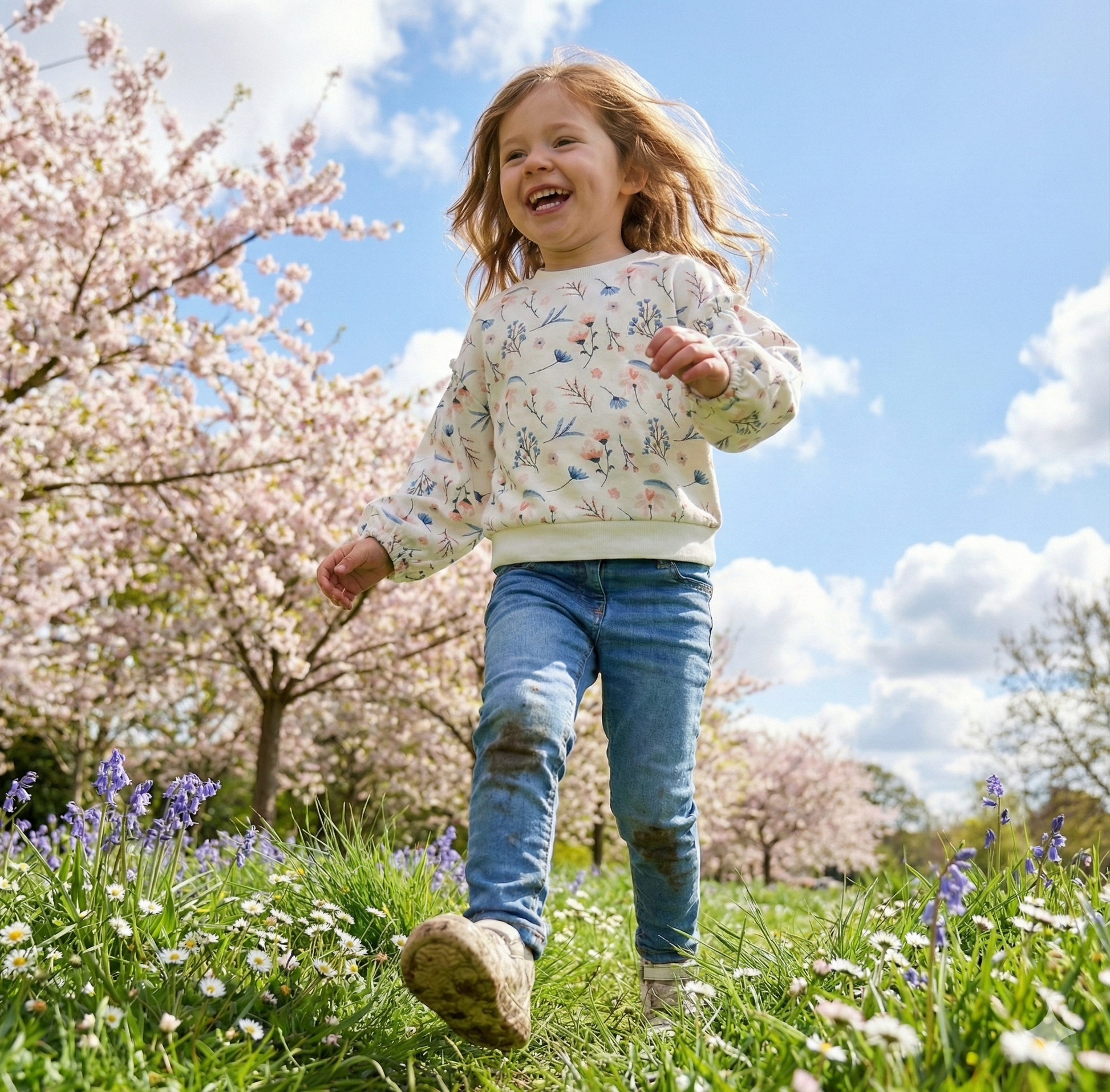 Sudadera Manga Larga Estampado Niña
