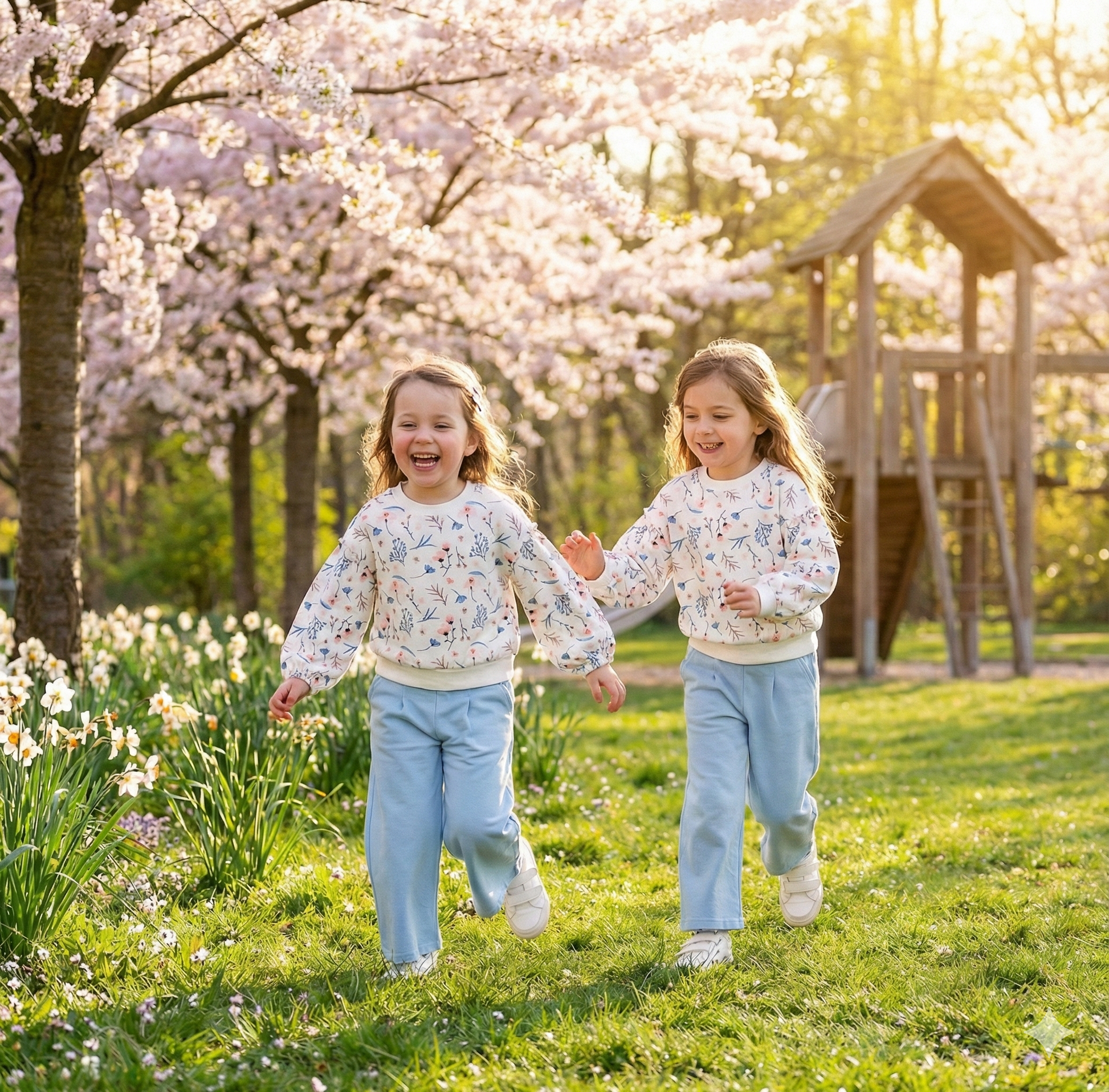 Pantalón Culotte De Felpa Con Bolsillo Y Cintura Elástica Niña