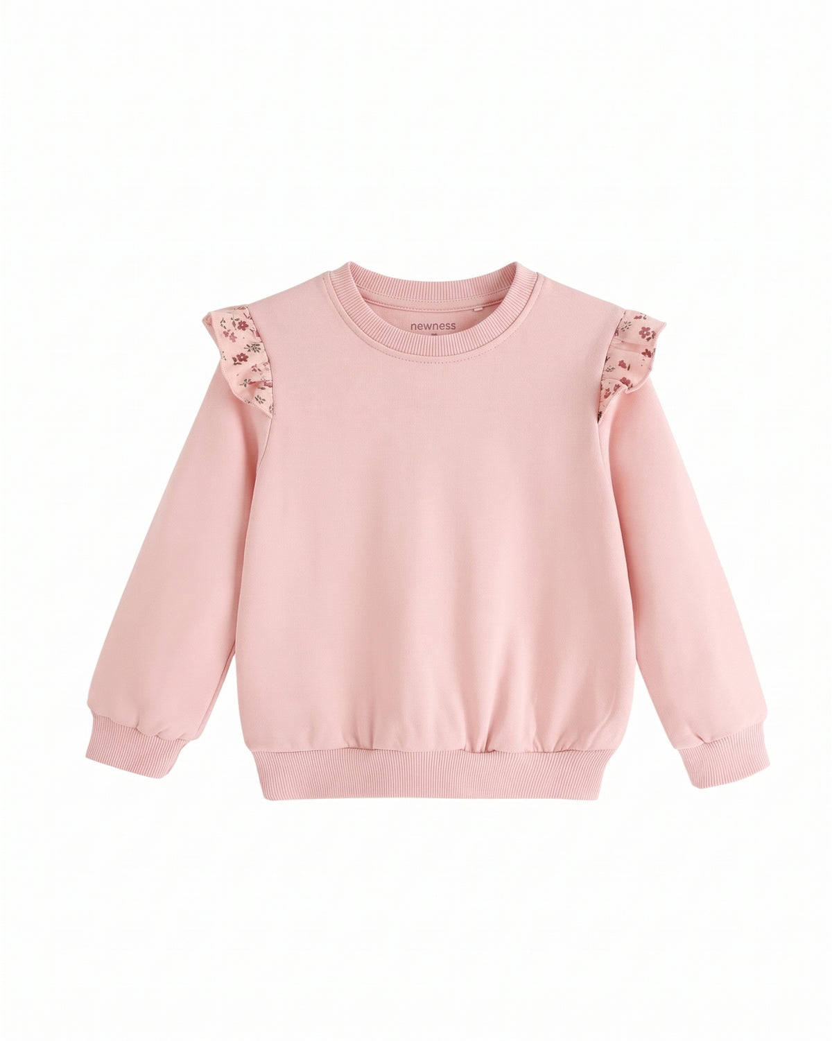 Sudadera manga volante estampado Kind rosa niña