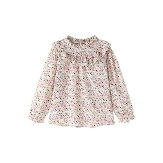 Blusa Estampada Detalle Flores