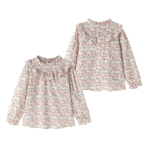 Blusa Estampada Detalle Flores