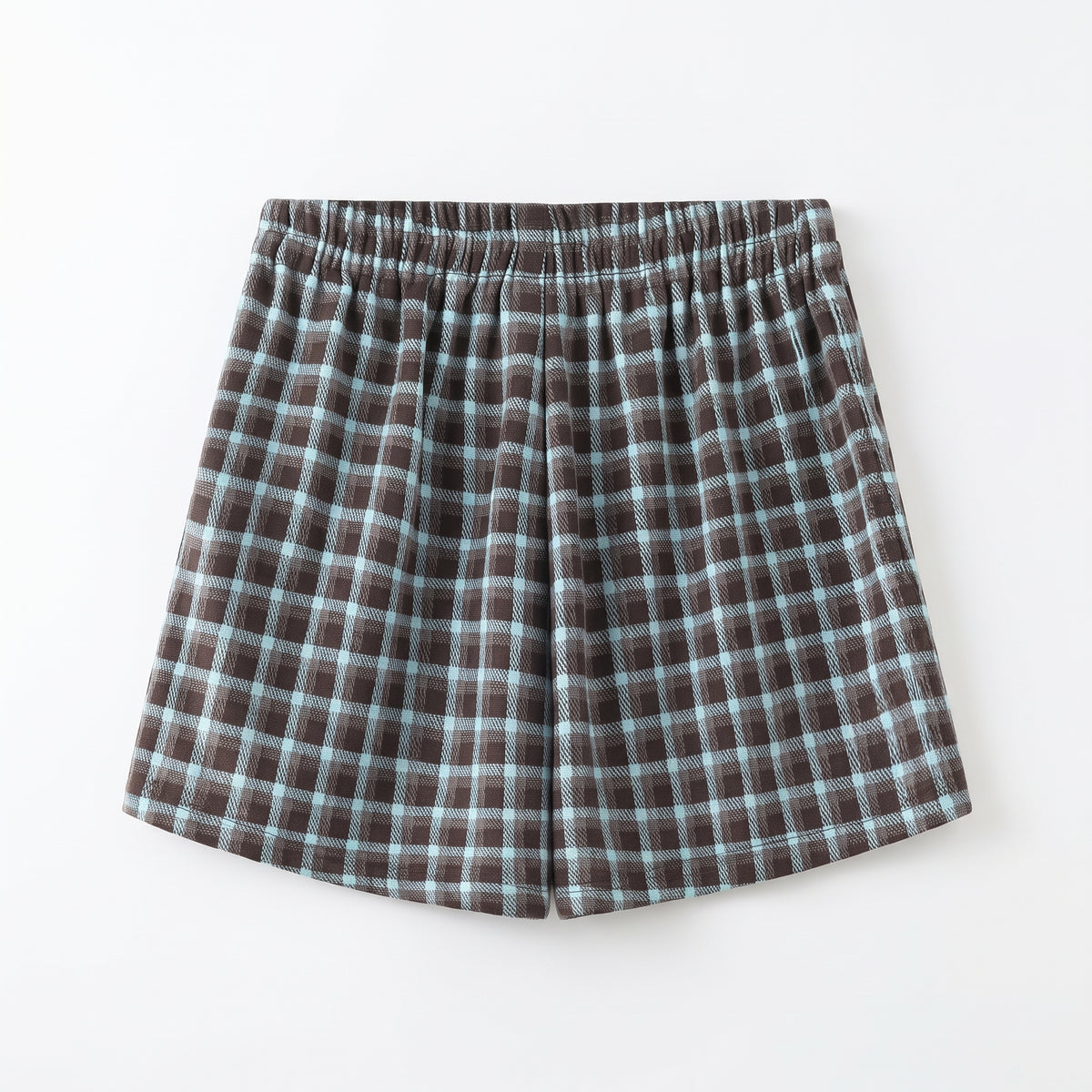 Falda short cuadros niña.