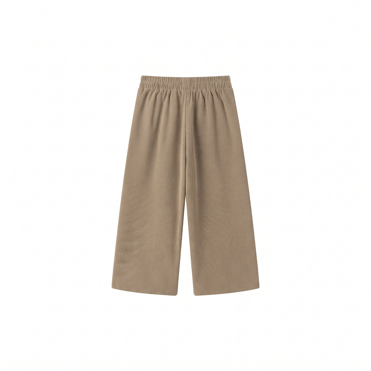 Pantalón micropana bolsillos parche tostado niña