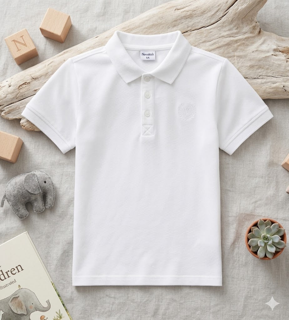 Polo manga corta Blanco