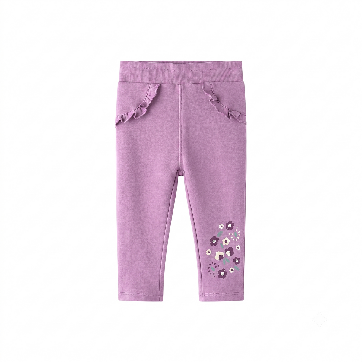 Leggings Con Detalle De Flores Bordadas