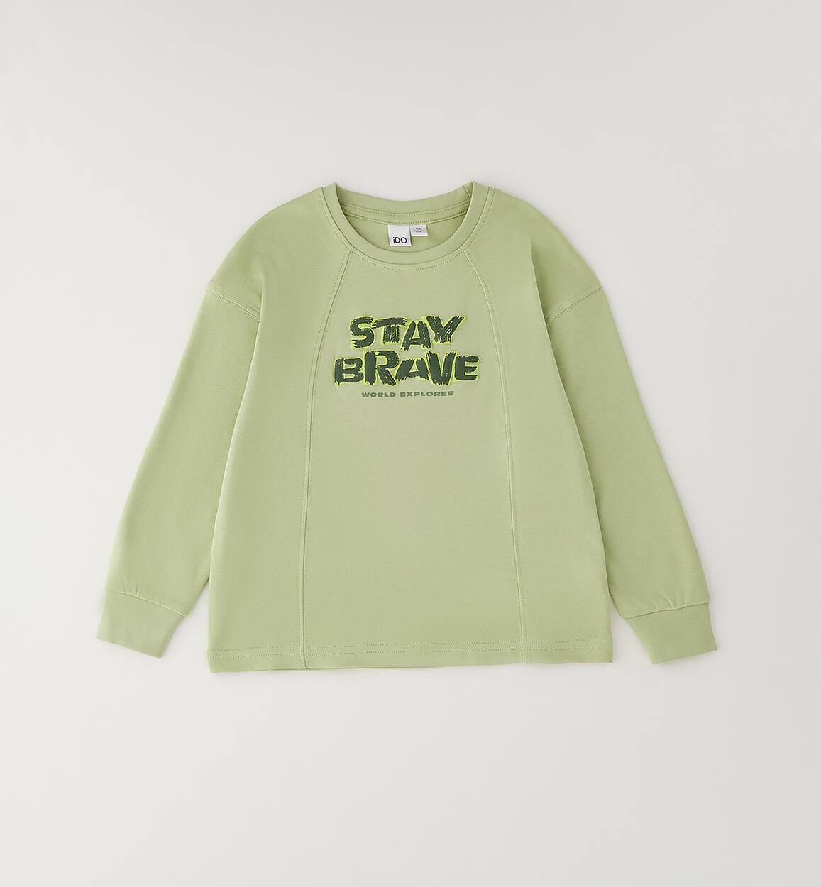 Camiseta manga larga estampado frontal