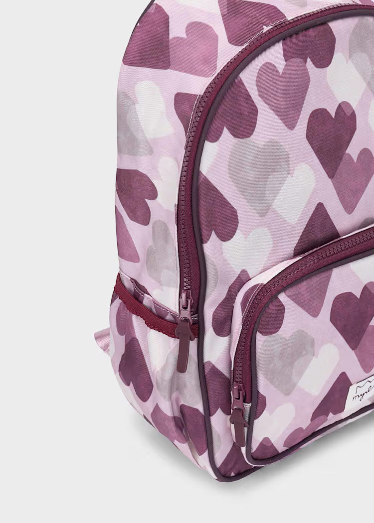 Mochila con estuche corazones