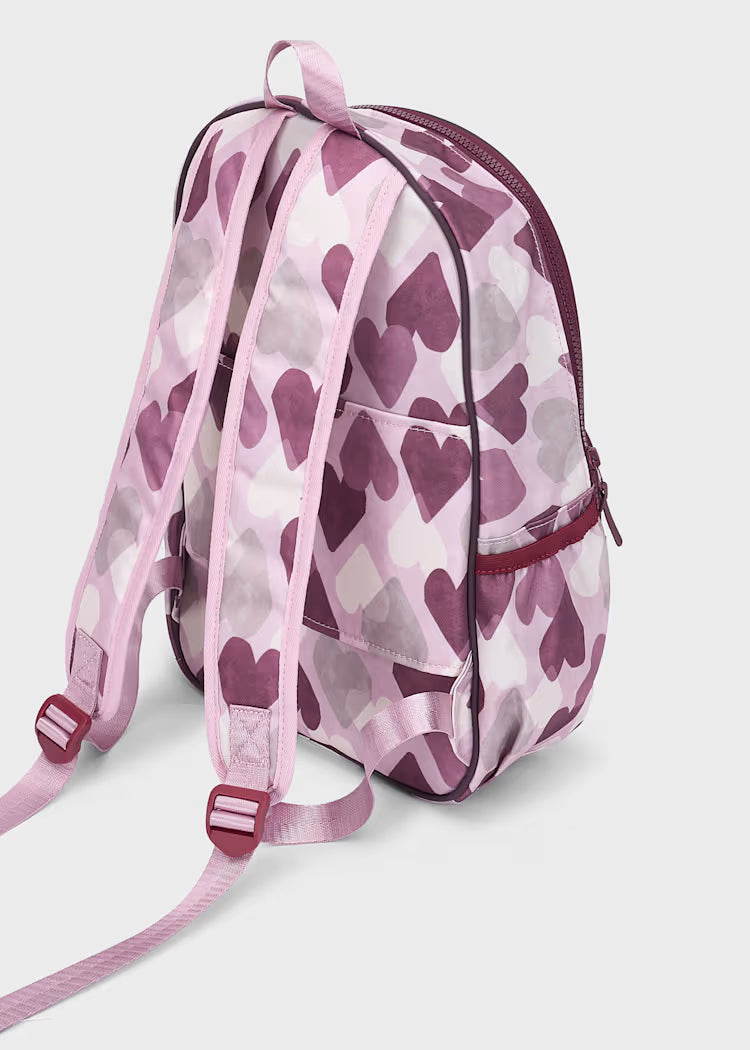 Mochila con estuche corazones