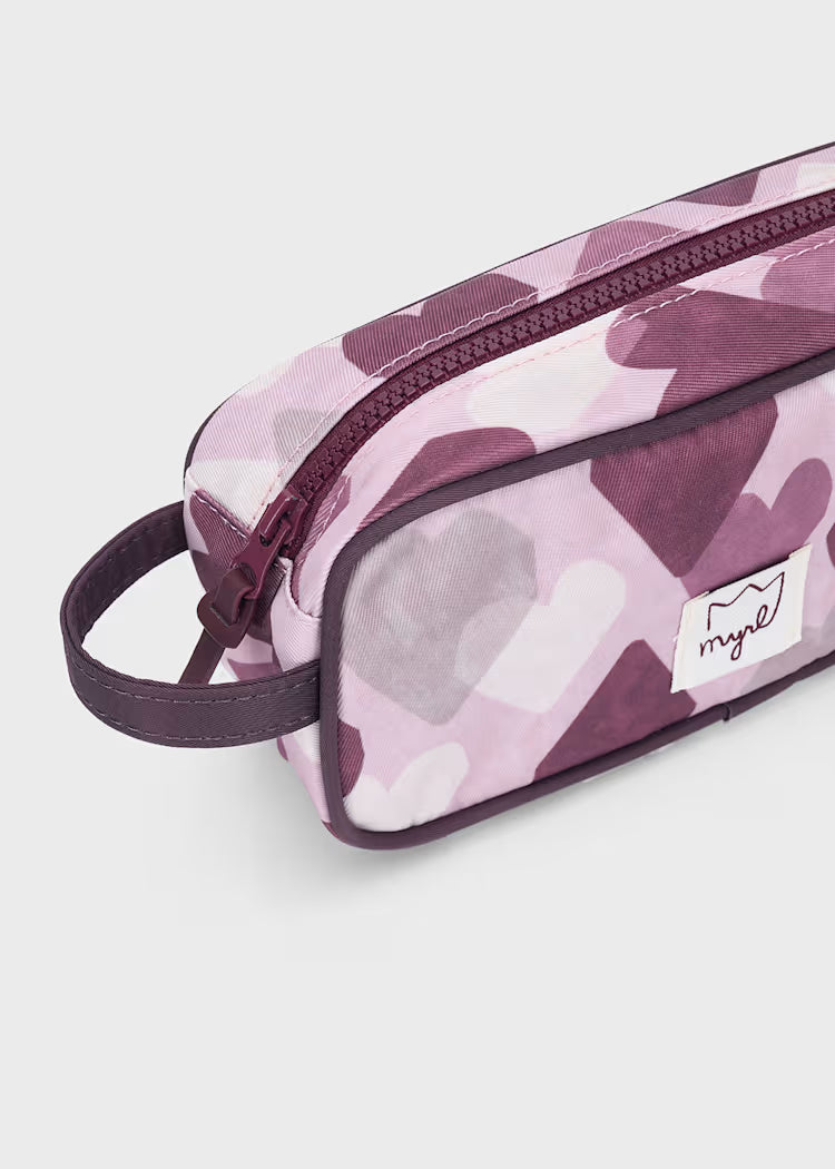 Mochila con estuche corazones