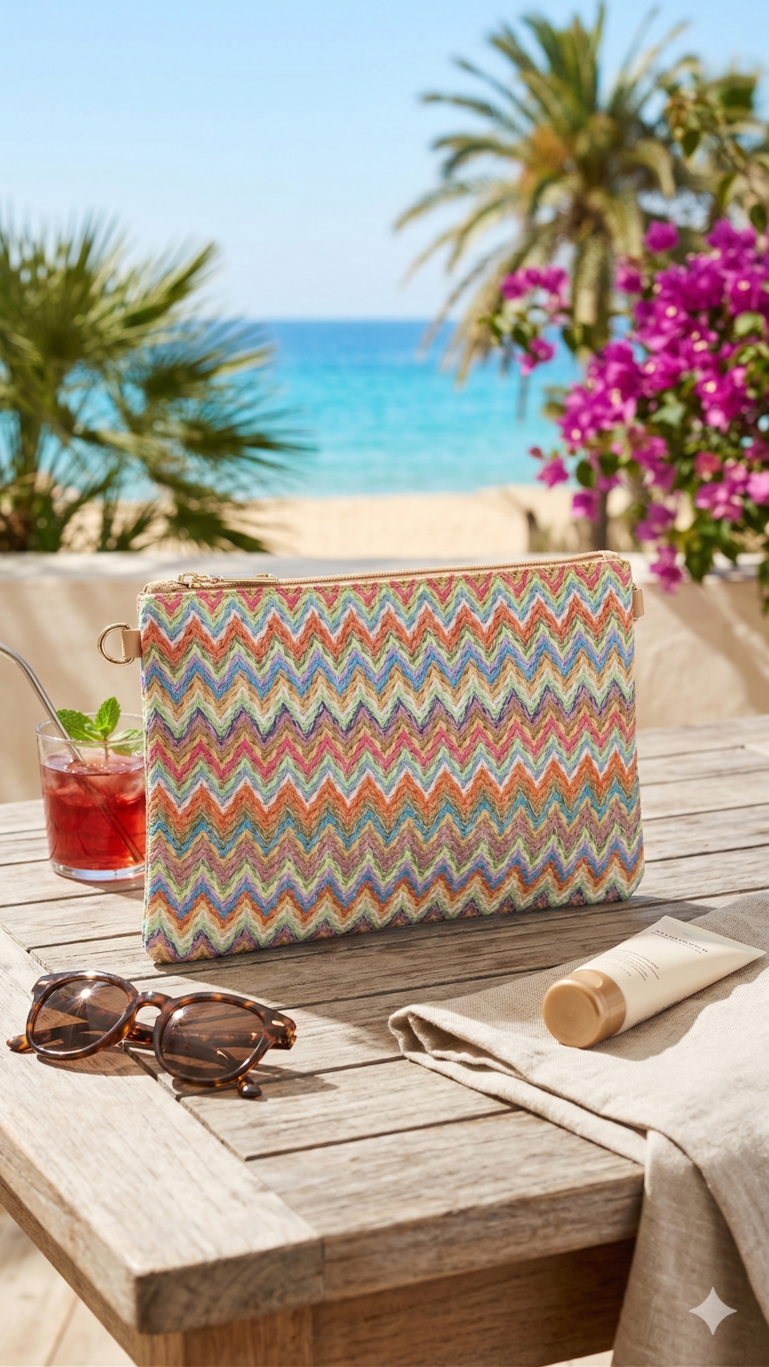 Cartera De Mano Multicolor
