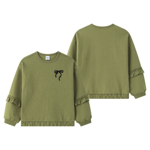 Sudadera Volantes Brazos