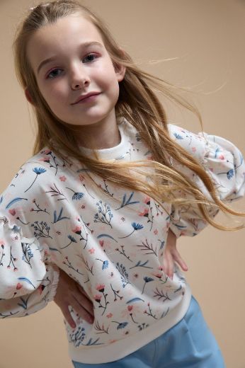 Sudadera Estampado Flores