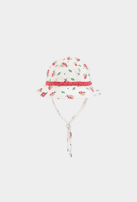 Gorro punto estampado de bebé niña