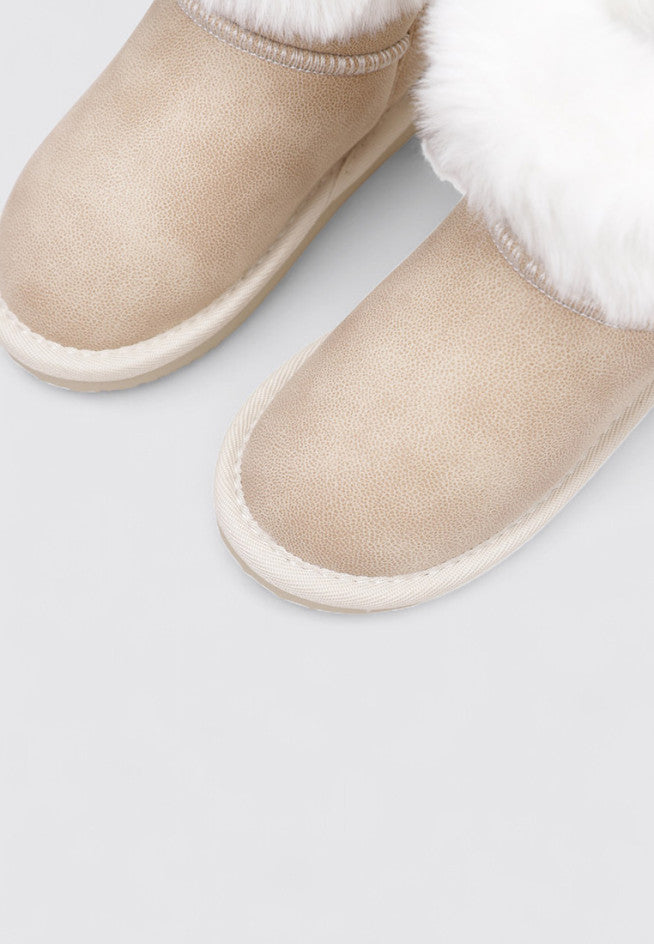 Bota Australiana Beige Con Pelo