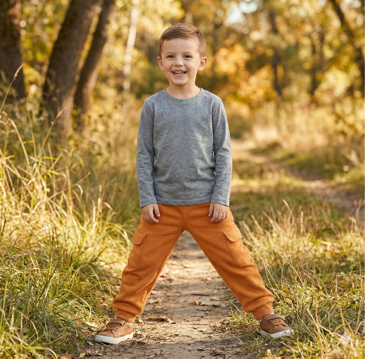 Pantalón Largo de Felpa Perchada