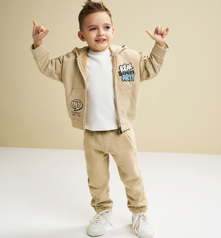 Pantalón cargo beige bebé niño