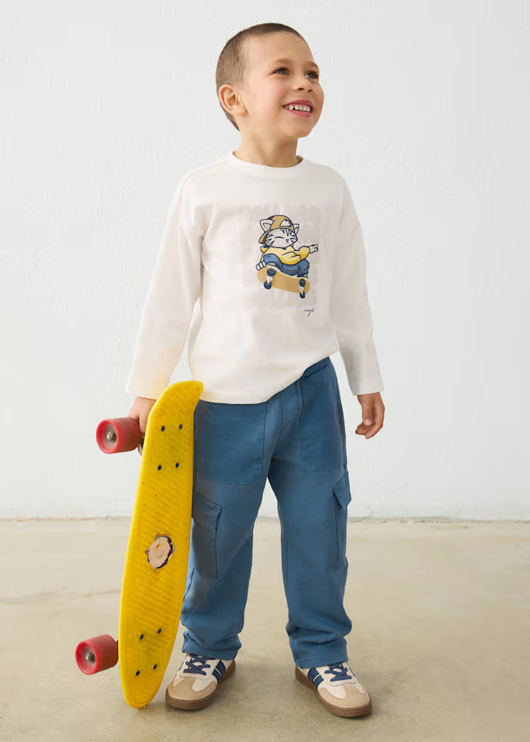 Pantalon punto cargo niño