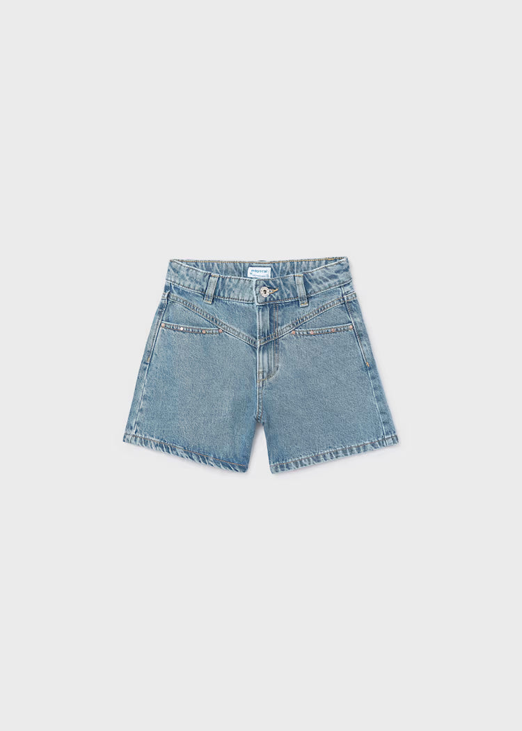 Pantalon corto tejano remache