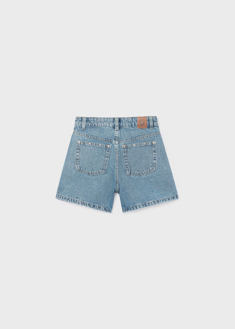 Pantalon corto tejano remache